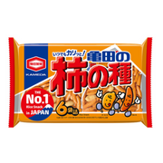 Kameda Kaki-pi original, soy sauce rice crackers and peanuts mix, 6 individual packets, made in Japan